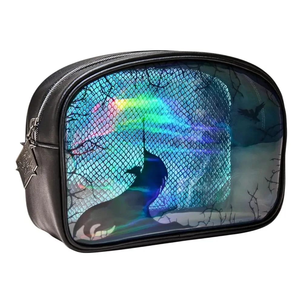Disney Maleficent Cosmetic Bag Bath & Body Works Halloween Dragon Scale Goth BBW